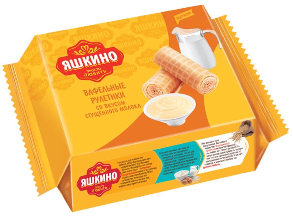 Рулетики ваф. сгущ.молоко вес Яшкино