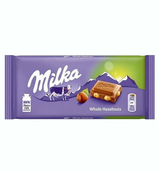 Шоколад Милка 100г Целый орех