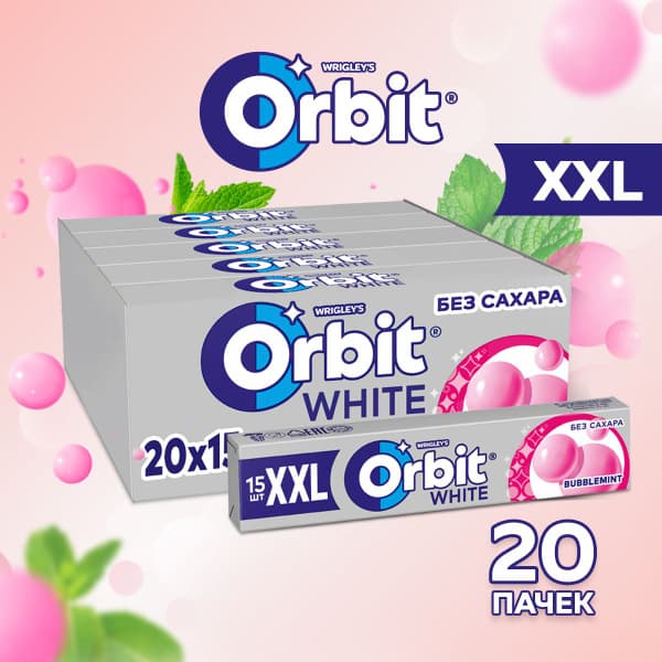 Жев.Орбит XXL Баблминт 20,4г