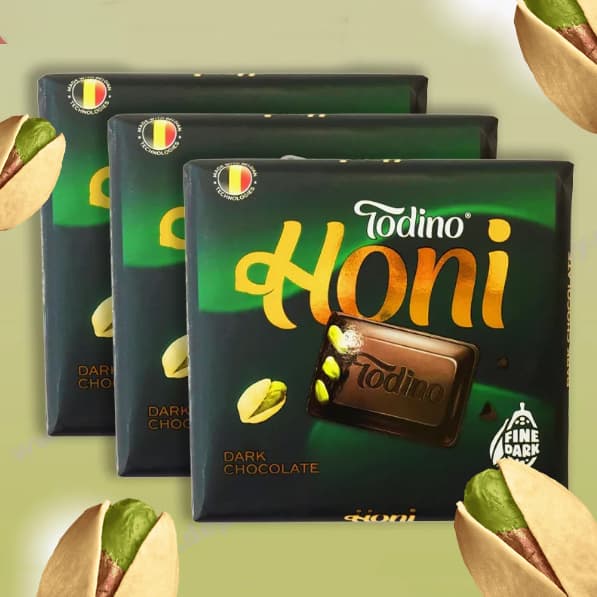 Шоколад Тодино Хони темный дроб.фисташка 60г