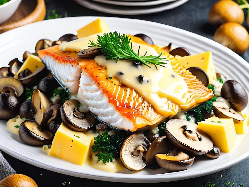 Грибочки рыбн.с грибами и сыр вес Полар