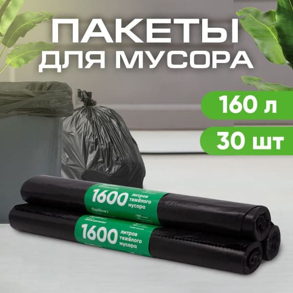 ЕвроХаус Мешки для мусора 160л*10шт