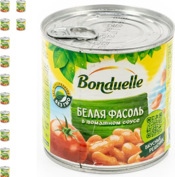 Фасоль Бондюэль белая 425г