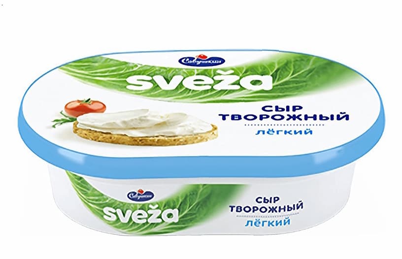 Сыр творожный свежа ванночка 150г легкий 35%