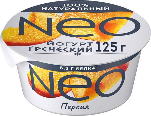 Йогурт НЕО греческий Персик 1,7% 125г