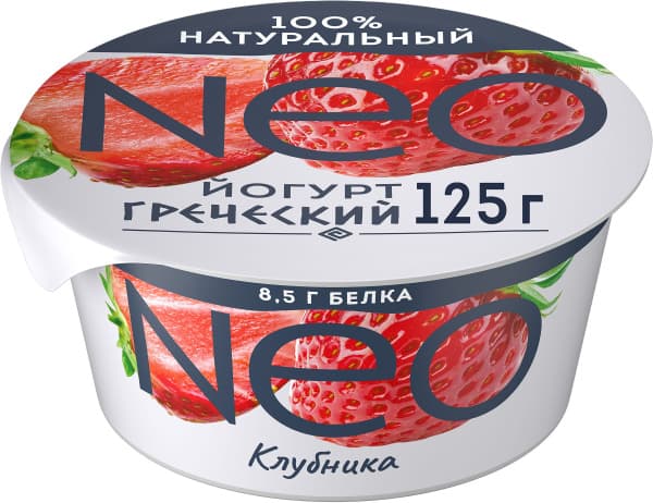 Йогурт НЕО греческий Клубника 1,7% 125г