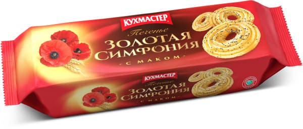 Печенье сдобное Золотая симфония 230г Кухмастер
