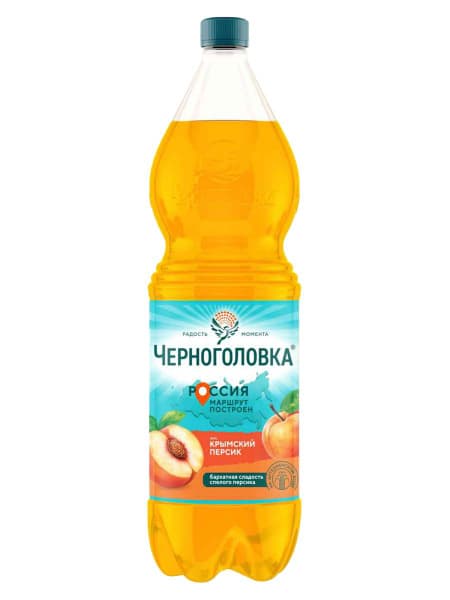 Напиток б/алк.Черноголовка Персик 1л пэт