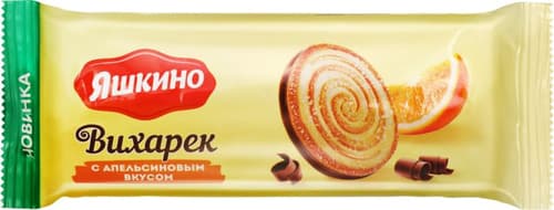 Печенье Вихарек глазир с апельс вкусом 155г Яшкино