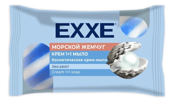 ЭКС крем-мыло 1+1 Морской жемчуг 4*75г