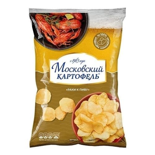 Чипсы Московский картофель 60г со вкусом раков к пиву