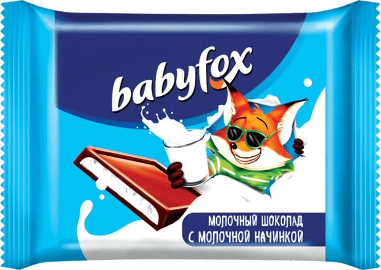 Шококлад Бэбифокс с мол начинкой 12г КДВ