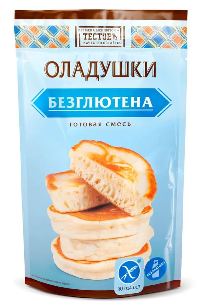 Смесь Оладушки без глютена 250г Тестовъ