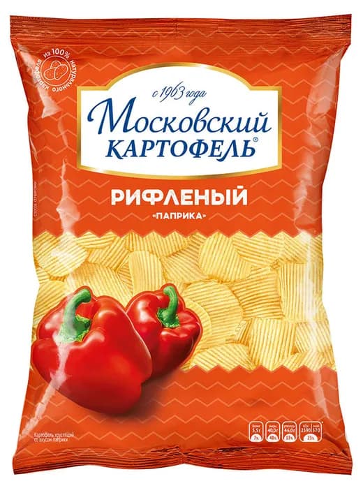 Чипсы Московский картофель 120г со вкусом паприки