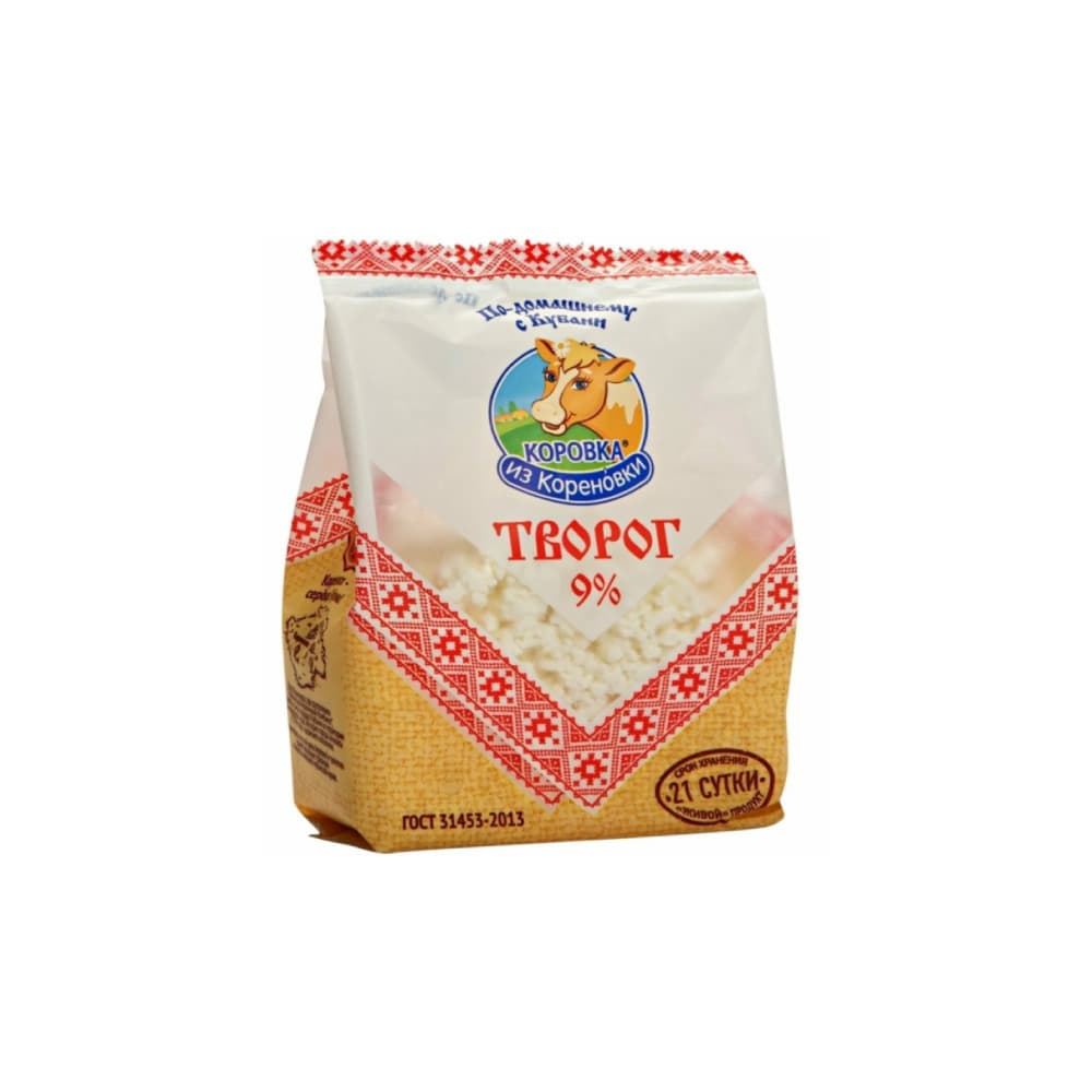 Творог 9% 300г пакет КизК