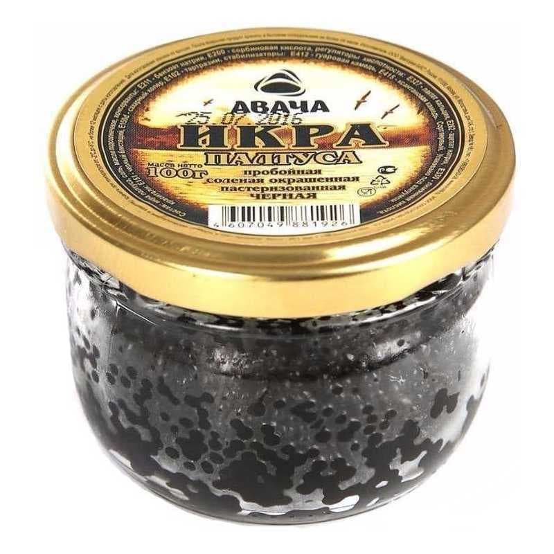 Икра Палтуса черная 100г с/б Авача