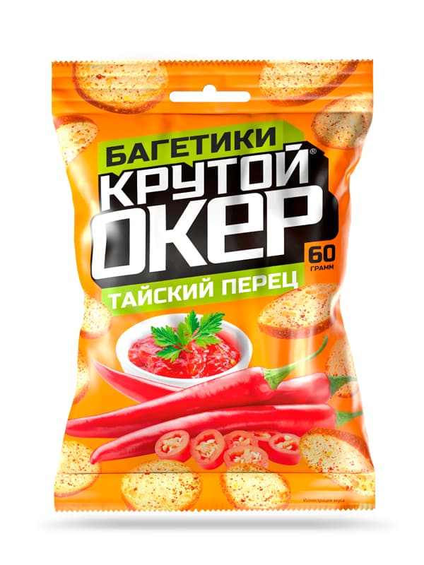 Багетики Крутой Окер 60г со вкусом Тайский Перец