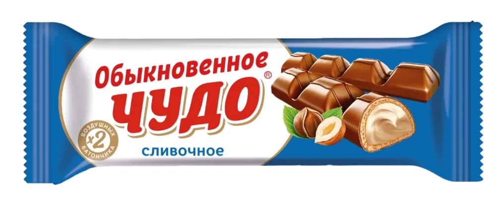 Батончик Обыкновенное чудо сливочное 55г Славянка