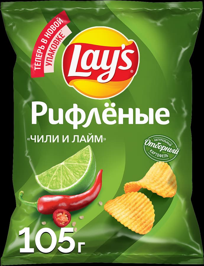 Чипсы Лэйс 105г Чили Лайм