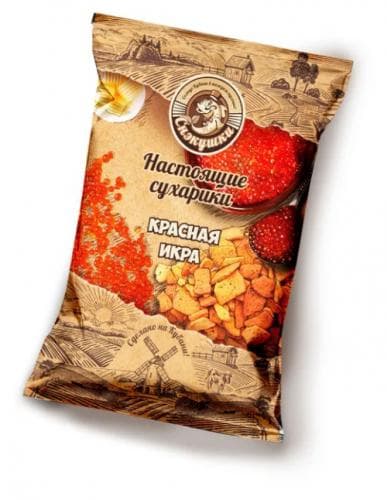 Сухарики СнэкМания Красная икра вес