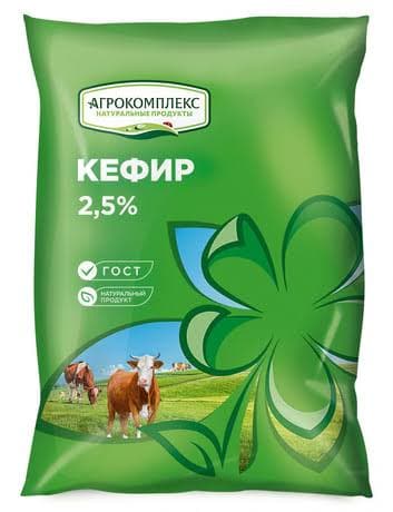 Кефир 900г 2,5 пленка Агрокомплекс