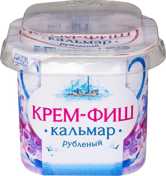 Паста рыбная Крем-Фиш КАЛЬМАР РУБЛЕНЫЙ 150г ЕВРОПРОМ