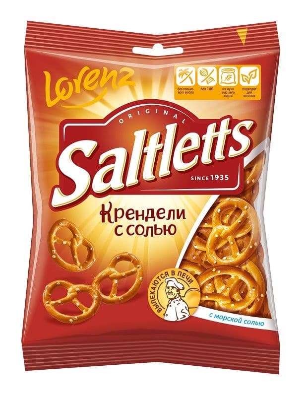 Крендель Лоренц с солью 60 гр