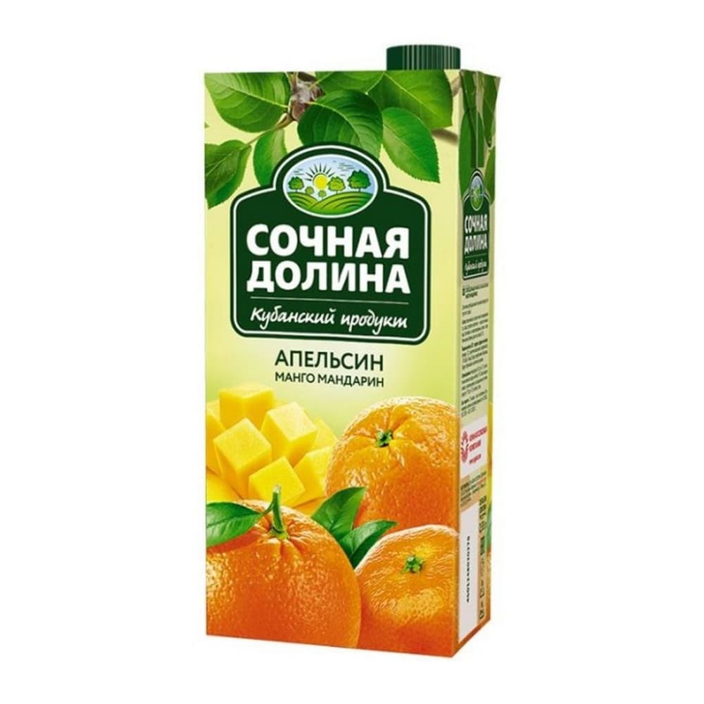 Нектар Сочная долина апельсин,манго,мандарин 0,95л