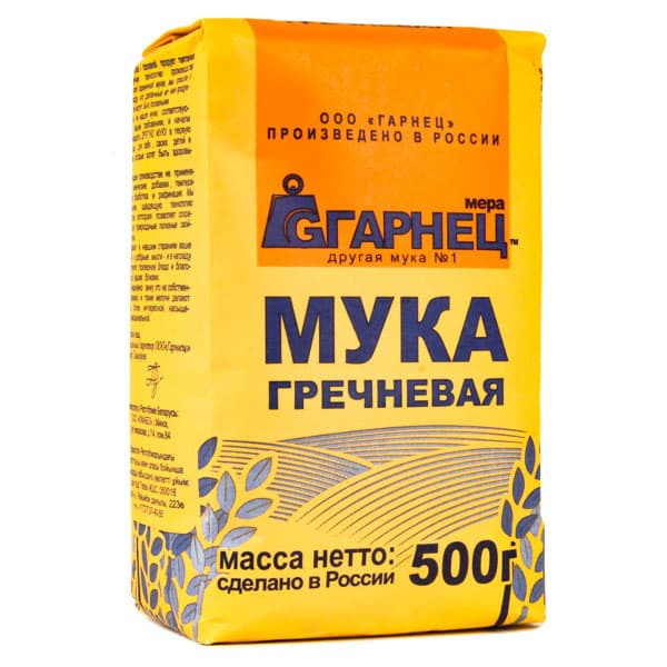 Мука гречневая 500г Гарнец