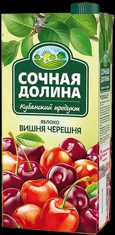 Нектар Сочная долина яблоко-вишня 0,95л